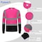 Protectx Long Sleeve T-Shirt, Polyester, Pink, M, 3 PK ST-150LS1-PK-M-03 - alternate 4