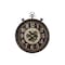 Monarch Specialties Clocks, 24'' Round, Gear Mechanism, Wall Clock, Brown, Traditional I 9074 - alternate 2