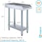 Amgood 24 in. x 12 in. Stainless Steel Equipment Stand ES-2412-Z - alternate 4