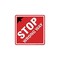 Signmission Stop Wrong Way Non-Slip Floor Graphic, 7in Vinyl Decal, 7" x 7", FD-2-X-7-99974 FD-2-X-7-99974 - alternate 1