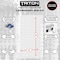 Triton Products 30 pc LocHook Assortment & Hanging Bin System W/ (2) 18" W x 36" H White Steel Square Hole Pegboards LB18-CK - alternate 9
