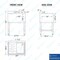 Amgood Underbar Sink, 1 bowl, Stainless Steel, 19 in W x 24 in L x 33 in H SINK BAR S1C-101410-L-F-Z - alternate 3