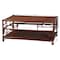 Bali & Pari Sebalio Marbled Tortoise Natural Rattan Coffee Table 259-14304-ZORO - alternate 4