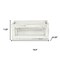 Homeroots Set of Two White Solid Wood Crate, 2PK 399668 - alternate 4