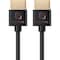 Monoprice Slim HDMI Cable, 4 ft.Black 13582 - alternate 5