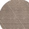 Homeroots 8' Brown And Ivory Round Geometric Washable Indoor Outdoor Area Rug 612120 - alternate 4
