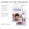 Signmission Yoga, Vinyl Decals Only 24 Inch x 36 Inch, Vinyl Decal, 2PK DSB-2436-2PACK-Yoga 1 - alternate 2