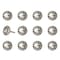 Homeroots Set of Twelve Black And Gray Clock Face Ceramic Drawer Pull Knobs, 12PK 321676 - alternate 5