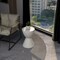 Leisuremod Loft Modern Fiberstone Hourglass Side Table, Weather-Resistant, Fully Assembled LST14W - alternate 9