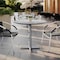 Flash Furniture 31.25" Round Outdoor Tabletop, Gray Faux Concrete, Seamless Surface Technology, 22x22 Silver X Base ST-RD31-CMGY-T2222S-GG - alternate 7