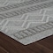 Homeroots 5' X 8' Beige And Gray Striped Distressed Indoor Outdoor Area Rug 559070 - alternate 7