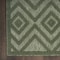 Homeroots 6' X 9' Dark Green And Light Green Geometric Indoor Outdoor Area Rug 550188 - alternate 8