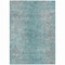 Homeroots 3' X 5' Teal Blue Gray And Charcoal Oriental Washable Indoor Outdoor Area Rug 588840 - alternate 8