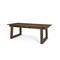 Homeroots 106" Dark Brown Solid Wood Self-Storing Leaf Sled Base Extendable Dining Table 604023 - alternate 9