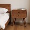 Homeroots 22" Brown Solid Wood Two Drawer Nightstand 651602 - alternate 13