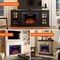 Edendirect 42.95-in W Black Wall mount LED Wall-mount Electric Fireplace with Remote Control Included ZR-EF40T - alternate 7