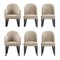 Manhattan Comfort 6-Piece Hillman Dining Chair and Arm Chair in Sand 6-DC087AR2-SD - alternate 6