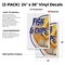 Signmission Fish & Chips, Vinyl Decals Only 24 Inch x 36 Inch, Vinyl Decal, 2PK DSB-2436-2PACK-Fish & Chips - alternate 2
