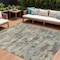 Homeroots 8' X 10' Sage Gray And Plum Abstract Washable Indoor Outdoor Area Rug 630906 - alternate 1