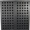 Homeroots 48in Dark Gray Solid Wood and Metal Holey Two Door Accent Chest 489028 - alternate 6