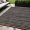Homeroots 5' X 8' Gray and Orange Geometric Hand Woven Area Rug 557172 - alternate 1