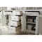 James Martin Vanities Bristol 72'' D Vanity, Bright White w/ Victorian Sil Silestone Top w/FreePower Wireless Charger 157-V72-BW-FVSL - alternate 7