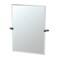 Gatco Bleu 31.5" Frameless Rectangle Mirror, Matte Black 4719MXS - alternate 1