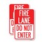 Signmission Fire Lane Do Not Enter, 18'' X 24'' 2 Signs, Heavy Gauge Aluminum, 2PK A-1824-2PACK-23986 - alternate 1