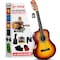Pyle Beginner Acoustic Guitar Kit, 3/4 Junior Size All Wood Instrument with Full Accessory Kit, Picks PGACLS82BB - alternate 1