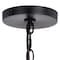 Vaxcel Grant 7-in Black Indoor Outdoor Farmhouse Mini Pendant Lantern, 1-Light Hanging Ceiling Light with Clear Glass Panels P0346 - alternate 5