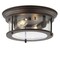 Jonathan Y Lauren 13.25" 2-Light Metal/Glass LED Flush Mount, Oil Rubbed Bronze JYL7446B - alternate 1