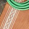 Jonathan Y Lucia Classic Diamond Border Orange/Cream 3 ft. x 5 ft. Indoor/Outdoor Area Rug SMB207E-3 - alternate 8