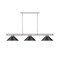 Z-Lite Vanguard Brushed Nickel 3 Light Billiard 3050-3BN-MB15 - alternate 3