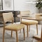 Homeroots Set Of Two 17" X 17" Cornsilk Linen Solid Color Dining Chair Pad 480444 - alternate 6