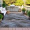 Homeroots 8' X 10' Taupe And Ivory Abstract Washable Indoor Outdoor Area Rug 631326 - alternate 8