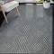 Homeroots 5' X 8' Gray and Blue Geometric Stain Resistant Indoor Outdoor Area Rug 531609 - alternate 6