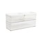 Martha Stewart Grady Set of 3 Clear Plastic Stackable Storage Boxes with White Plastic Lids GS-BA1360-3P-CL-WH-MS - alternate 1