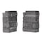 Durakwik Stone Siding Corner, 13 in L, 10 in W, 4 in Thick, Interlocking Edge, Ledgestone Profile, Volcano Ash, 4PK 308VAC - alternate 1