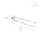 Grohe Atrio New Double Towel Bar 40888000 - alternate 3