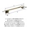 Amerock Highland Ridge Golden Champagne Transitional 18 in 457 mm Towel Bar BH36013BBZ - alternate 4