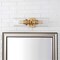 Jonathan Y Jules Edison 16.5" Cylinder 2-Light Iron/Seeded Glass Farmhouse Contemporary LED Wall Sconce, Brass G JYL7577E - alternate 9