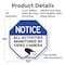 Signmission Notice All Activities Monitored by, 10 Inch X 10 Inch, Aluminum Metal Signs OC-A-10-326 - alternate 6