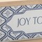 Homeroots 5" X 12" Blue And White Christmas Joy To The World Wood Framed Art 634265 - alternate 2