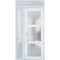 Vdomdoors Front Exterior Prehung FiberGlass Door Frosted Glass / Manux 8552 White Silk / Office Commercial an MANUX8552EXD-WS-W36 x H80-LH - alternate 2