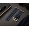 Elegani Nylon Band Compatible with Apple Watch 49mm, Blue/White, Silver/Black/Rose Gold/Yellow Gold Buckle NLPAM-BLUWHT-49 - alternate 3