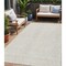 Homeroots 5' X 8' Ivory And Beige Floral Washable Indoor Outdoor Area Rug 594636 - alternate 1