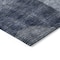 Homeroots 8' Navy Blue Gray And Charcoal Round Geometric Washable Indoor Outdoor Area Rug 604332 - alternate 6