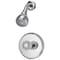 Boston Harbor Shower Faucet, 1.75 gpm, 2.75 in Showerhead, Metal/Plastic, Round Showerhead, Knob Handle GU-F1010207CP - alternate 1