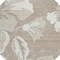 Homeroots 8' Taupe Beige And Ivory Round Floral Washable Indoor Outdoor Area Rug 589580 - alternate 4