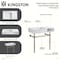 Kingston Brass 36-Inch Solid Surface Console Sink with Stainless Steel Legs, 8-Inch, 3-Hole KVPB3368SQA8 - alternate 6